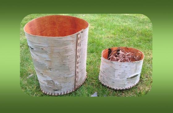 containers made from bark and bast
