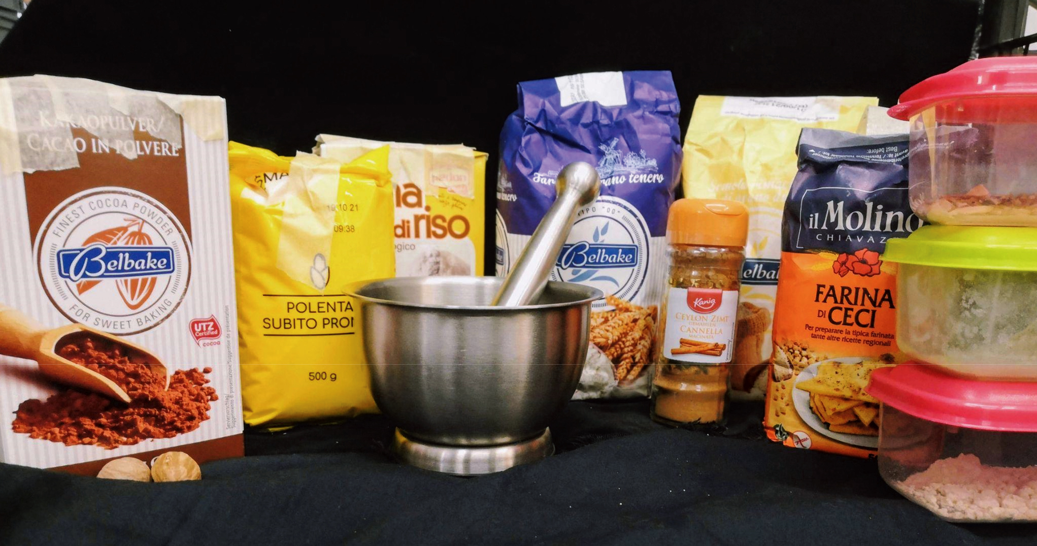 Some of the commercial flours used for the reference collection