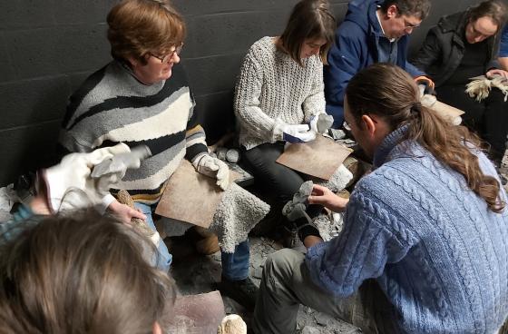 Workshop Flint Knapping for Archaeology Students