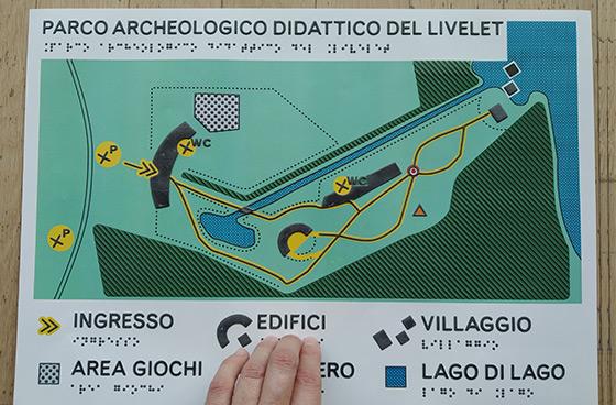 Tactile map of Livelet